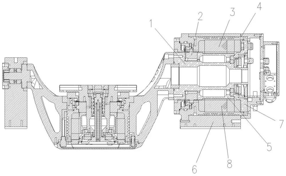 一种直驱五轴摇篮转台的驱动系统的制作方法